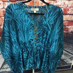 SOLD-Michael Kors Poncho Style Top -XS